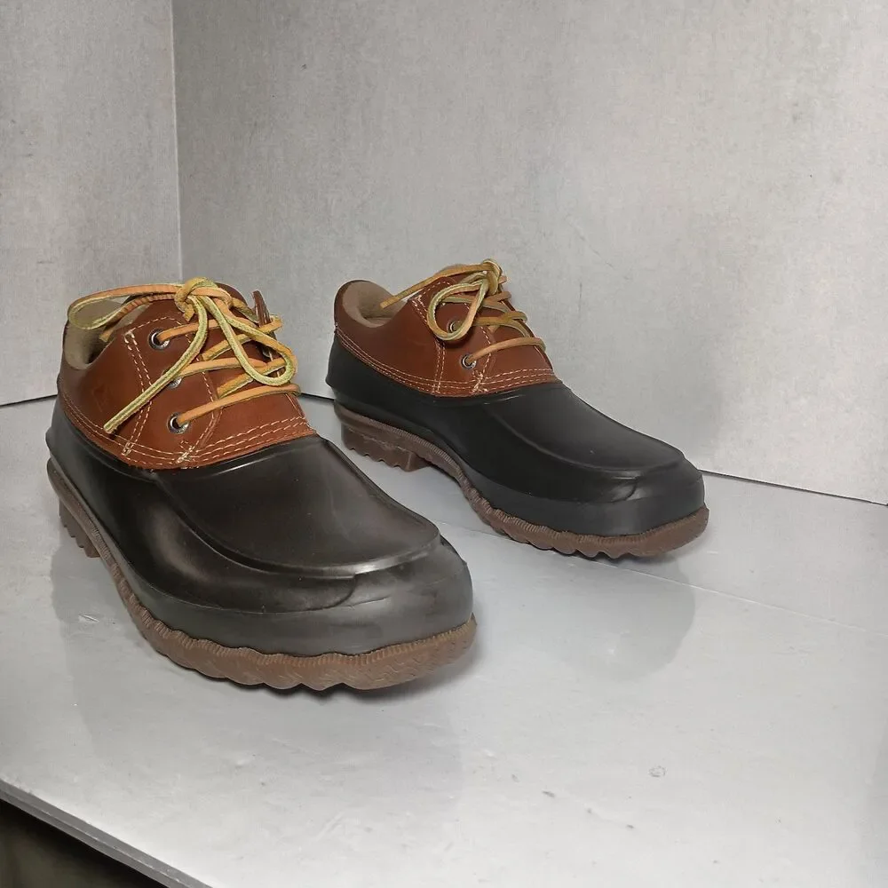 Sperry Top-Sider Duck Boots Mens 12M Brown Leather Low Cut Outdoors Workwear
